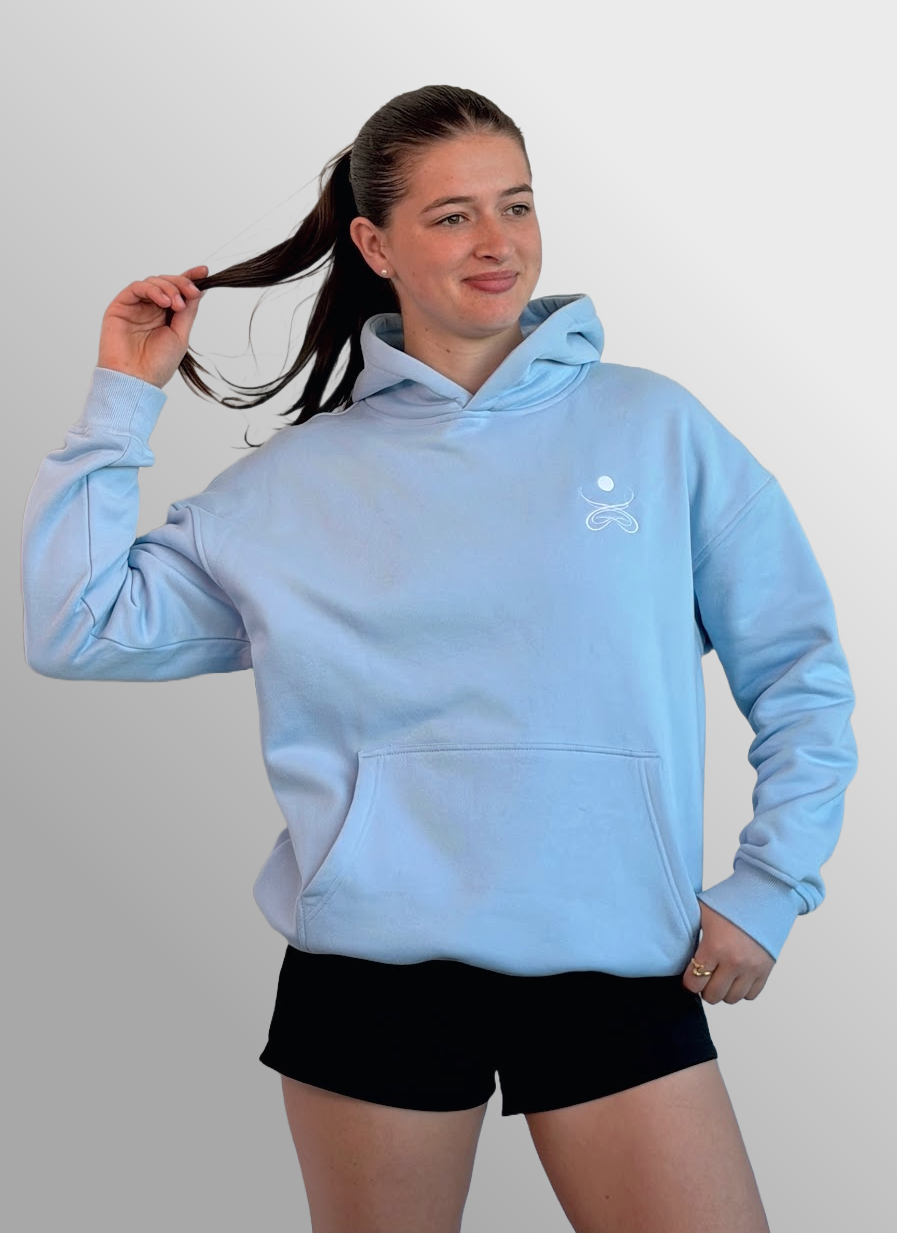 Core O.G. Oversized Hoodie in Alpine Sky, front