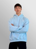 Core O.G. Oversized Hoodie in Alpine Sky, front view